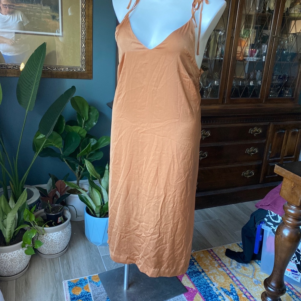 Avec les Filles shift dress, size XL almond color